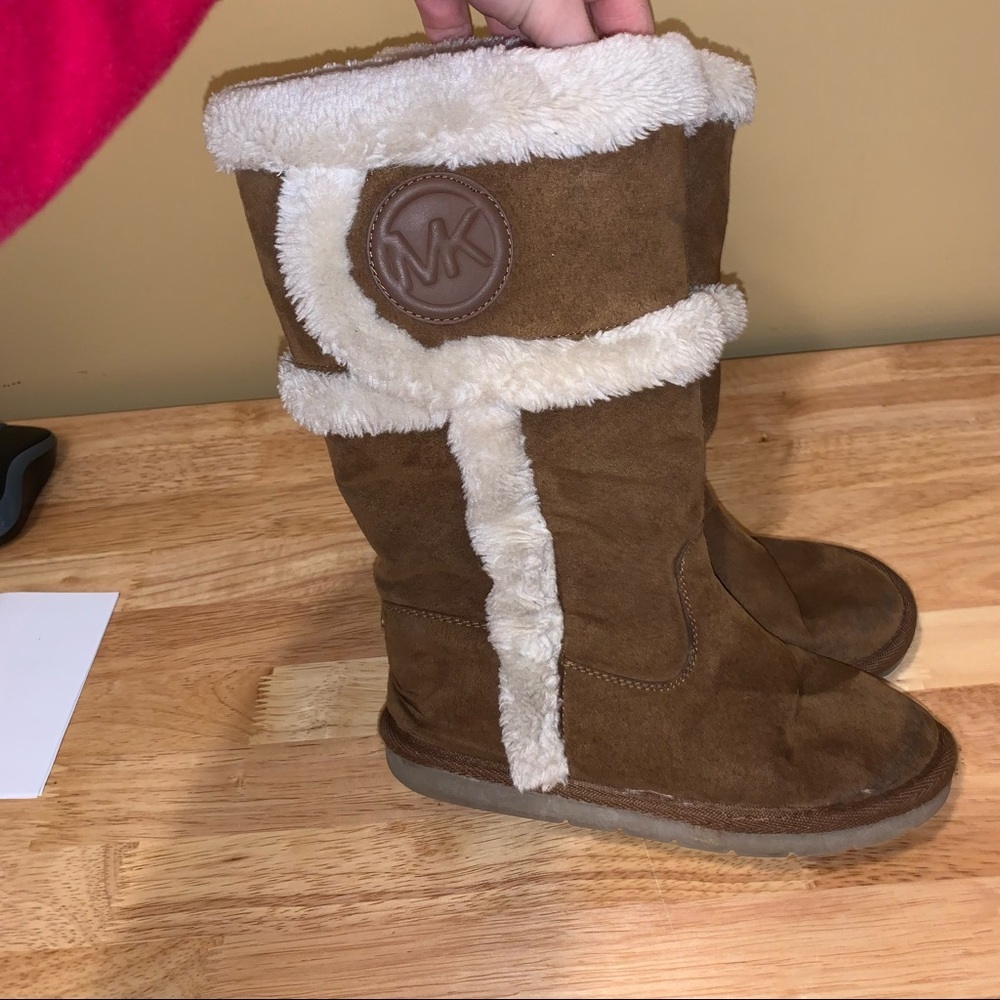 Michael Kors Tan Furred Boots Size 2